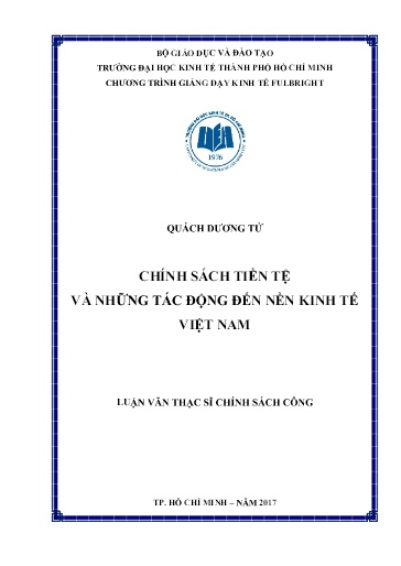 Luận văn Chính sách tiền tệ và những tác động đến nền kinh tế Việt Nam