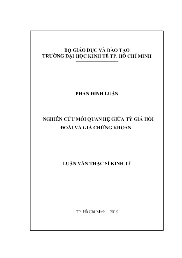 Luận văn Nghiên cứu mối quan hệ giữa tỷ giá hối đoái và giá chứng khoán