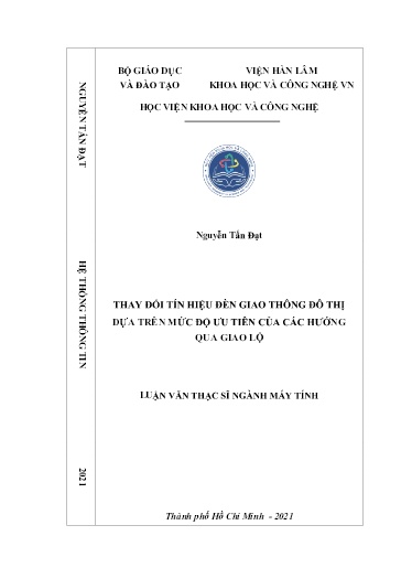 Luận văn Thay đổi tín hiệu đèn giao thông đô thị dựa trên mức độ ưu tiên của các hướng qua giao lộ