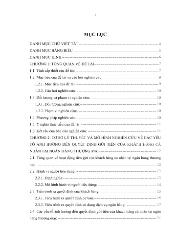 Luận văn Yếu tố ảnh hưởng đến quyết định gửi tiền của khách hàng cá nhân tại Ngân hàng Thương mại Trách nhiệm hữu hạn một thành viên Xây Dựng Việt Nam - Chi nhánh Bình Dương